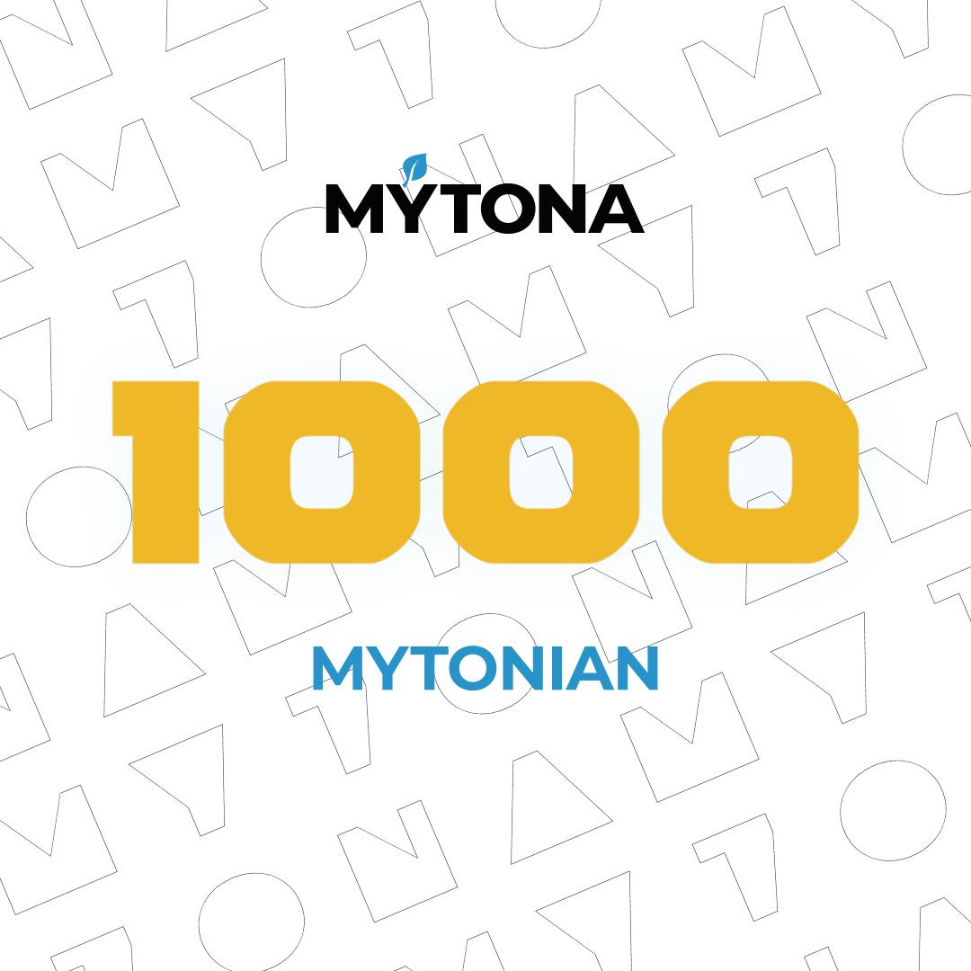 The 1000th mytonian in our team! 